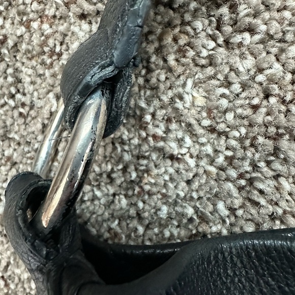 Coach F16535 Penelope Hobo Shoulder Bag Black - Picture 6 of 13